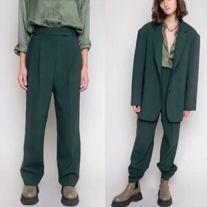 Frankie Shop Green Bea Trousers NWOT